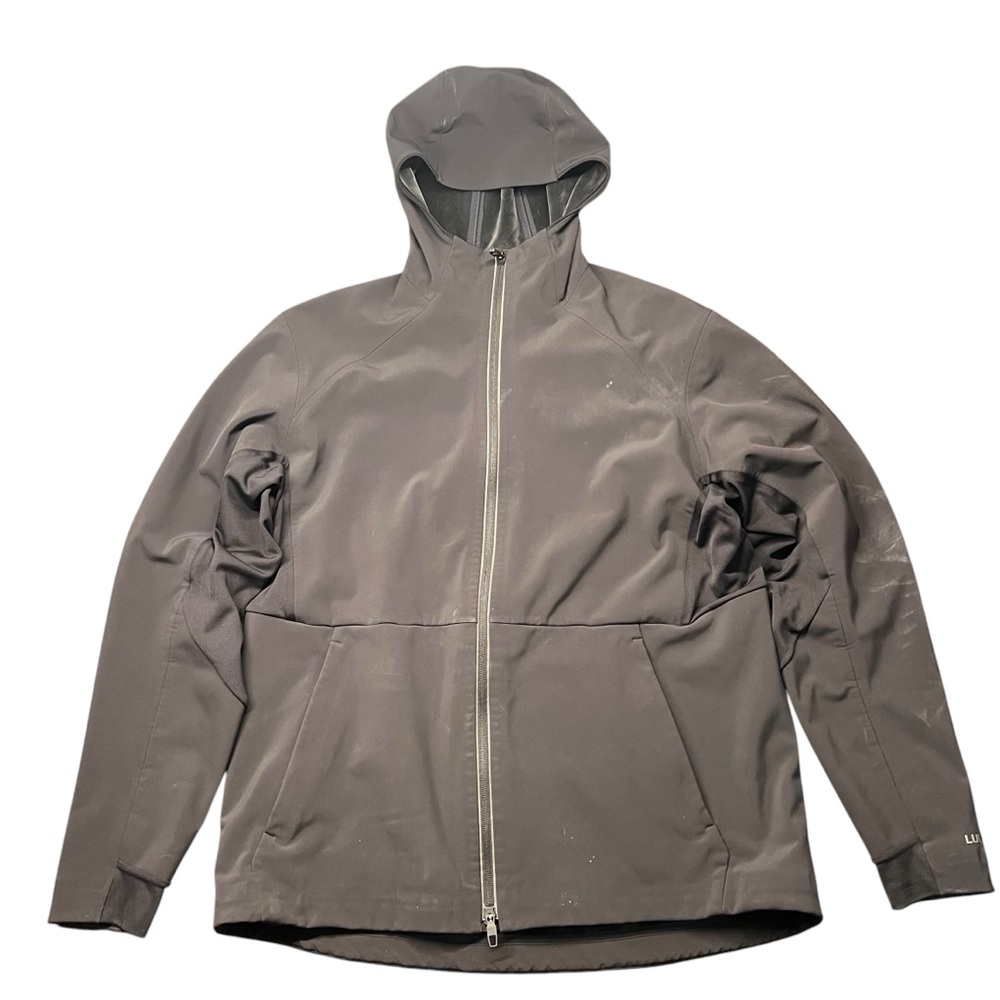 NWOT Lululemon Cross Chill Hooded Jacket Mens Black Size XL Lined Athletic